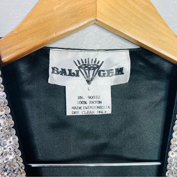 Vintage Sequin Animal zoo Safari Vest sz L - Picture 2 of 5